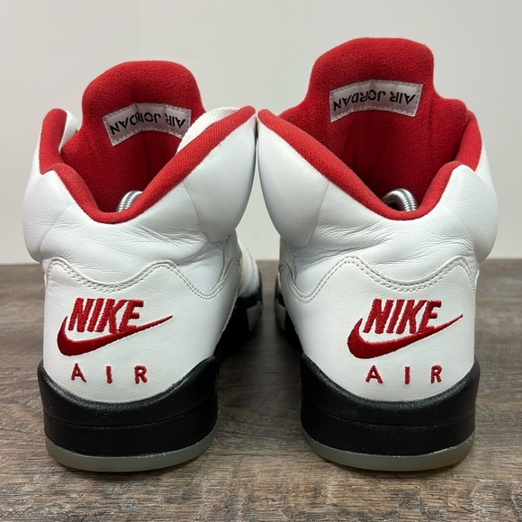 Air Jordan 5 Retro ‘White Fire Red’ DA1911-102 Size 10 - Picture 3 of 9